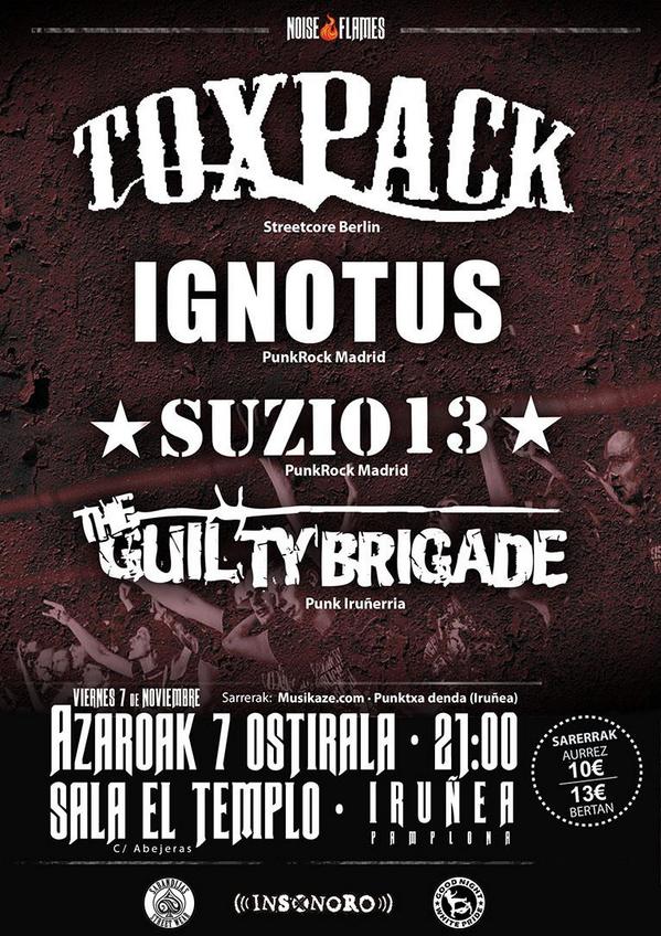 Puntos de venta.Punktxa Denda (Pamplona) músikaze.com vía online <a href="/ignotuspunknrol/">IGNOTUS</a> <a href="/Suzio13/">Suzio13</a> <a href="/Guiltybrigade/">The guilty brigade</a>