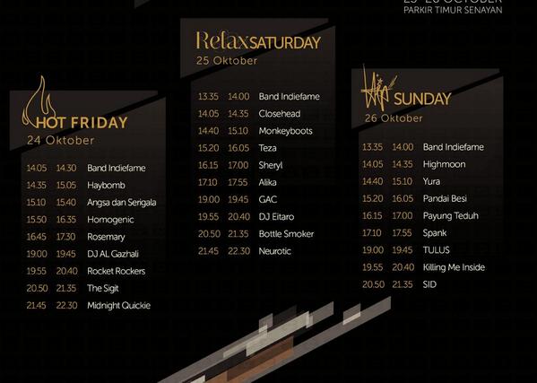 streetweartour's tweet photo. This is the rundown! Untuk 3 hari kedepan #SWT14 http://t.co/ceebCqd2w8