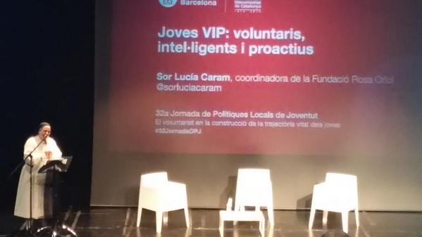 #32JornadaOPJ recollint sabiesa i experiència amb <a href="/sorluciacaram/">Sor Lucía Caram</a>
