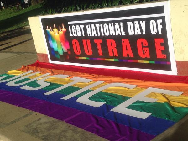 at UP Sunken Garden with the LGBT advocates #JusticeForJennifer