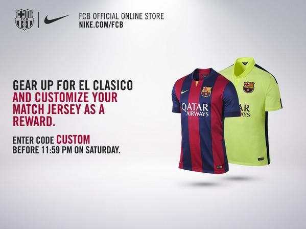 buy fc barcelona jersey with your name