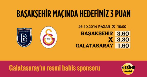 3 puan için İstanbul Başakşehir deplasmanındayız!  <a href="/Nesinecom/">Nesine</a> ’da oyna! >> goo.gl/Iaaz9H