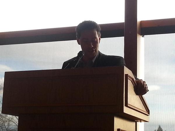 STAManitoba's tweet photo. Stam president George Valentin opening the day. #stam2014 http://t.co/fprgUuXGcB