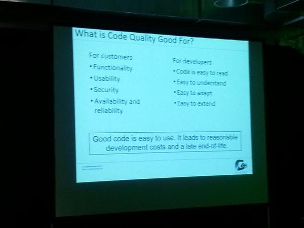 <a href="/nkrambrock/">Nikolai Krambrock</a> about benefits of code quality