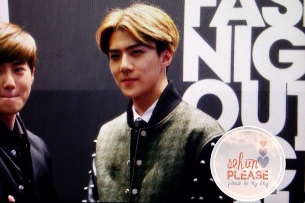 SEHUNPLEASE's tweet photo. 141024 MCM 세훈이 ~ http://t.co/CBeq80dndL