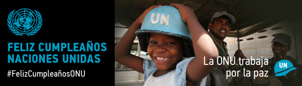 UNESCO_es's tweet photo. Cada día @ONU_es trabaja por la #paz.El 24 de octubre es el #DíaDeLaONU ¡#FelizAniversarioONU! http://t.co/5pxMC6Jp3W http://t.co/A7K0RTOaFS
