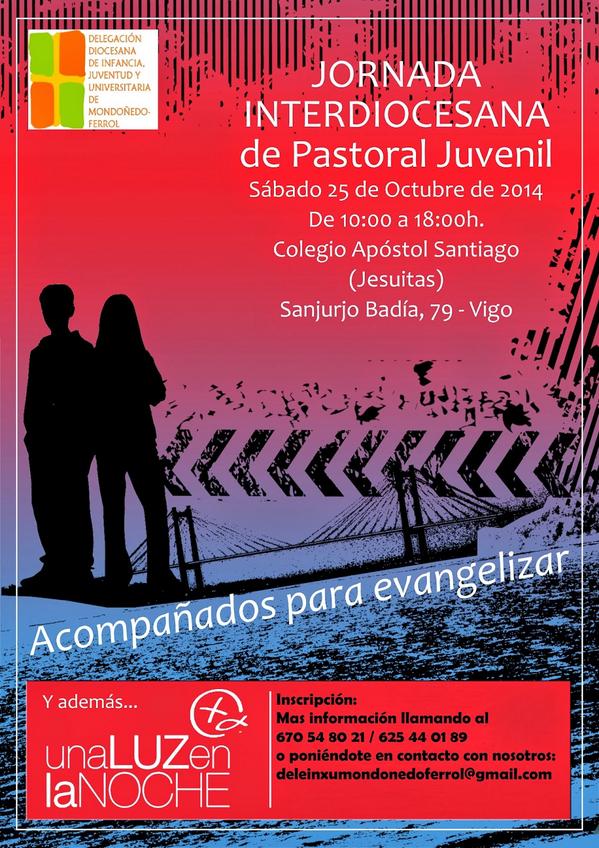 Rumbo a Vigo a la Jornada Interdiocesana de Pastoral Juvenil. Contamos con vuestra oración.
#interdiocesanagalicia