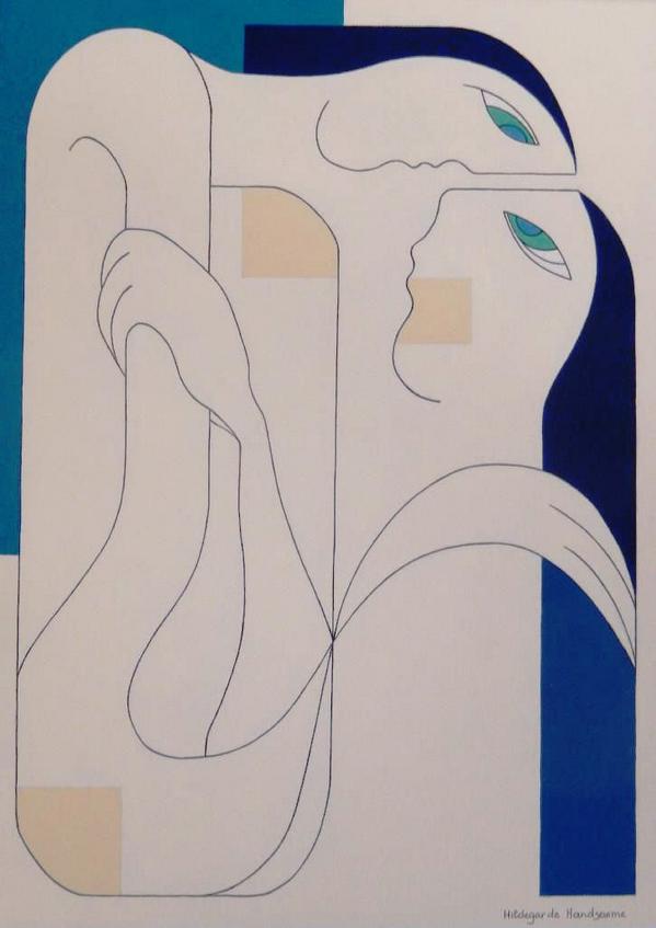 LuciaBorrallo's tweet image. There is among us something better than love: complicity. M. Yourcenar | "Groots verlangen" by Hildegarde Handsaeme