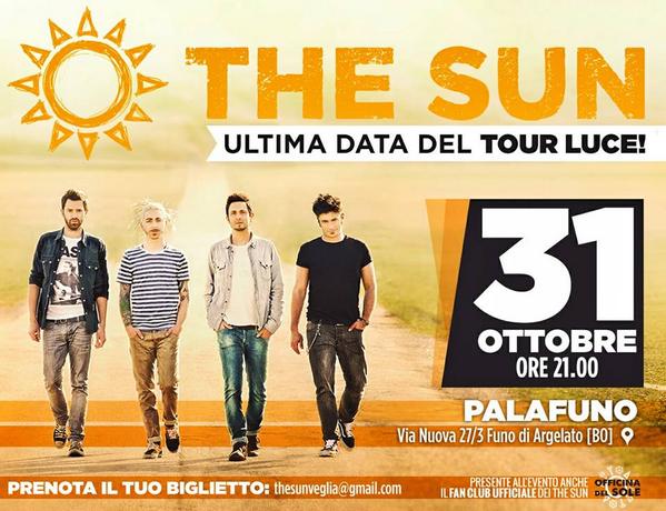 OfficinadelSol1's tweet photo. Comincia il CountDown..... -7!
Il grande concerto di fine Tour @TheSunOfficial !
@LovePeaceLemma @rickytrash http://t.co/ffKmY25A9z