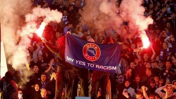 SuperF_Baggins's tweet photo. Uefa, supporting racism and corruption since ever!! @UEFA #SerbiaAlbaniaTheTRUTH http://t.co/4kVs5pWMiH