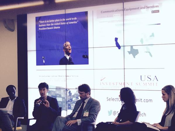 RichardStanbri1's tweet photo. Evaluating role of government panel @GlobaliForum @Level39CW #SelectUSATech http://t.co/HLf87pfTs2
