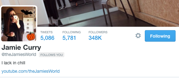 MirianaCallejaT's tweet image. OHMYGAWD @theJamiesWorld follows me! #jamie4president