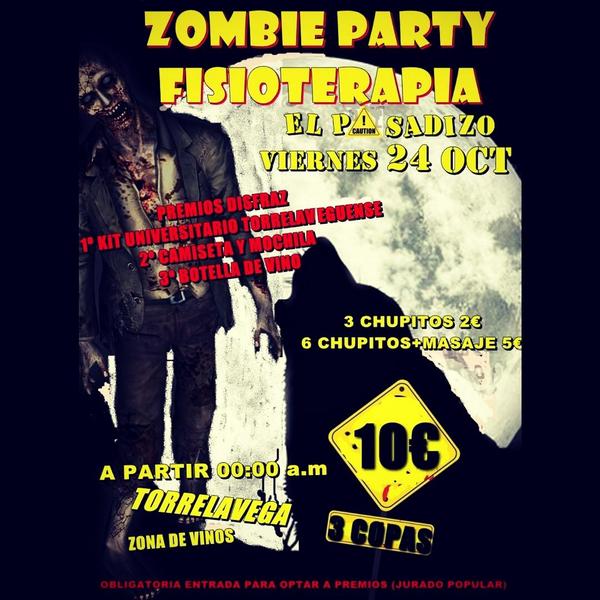 fiestafisio's tweet photo. Os recuerdo que esta noche Torrelavega se llenará de zombies, no te lo pierdas!!! http://t.co/0yNdPeqJy2
