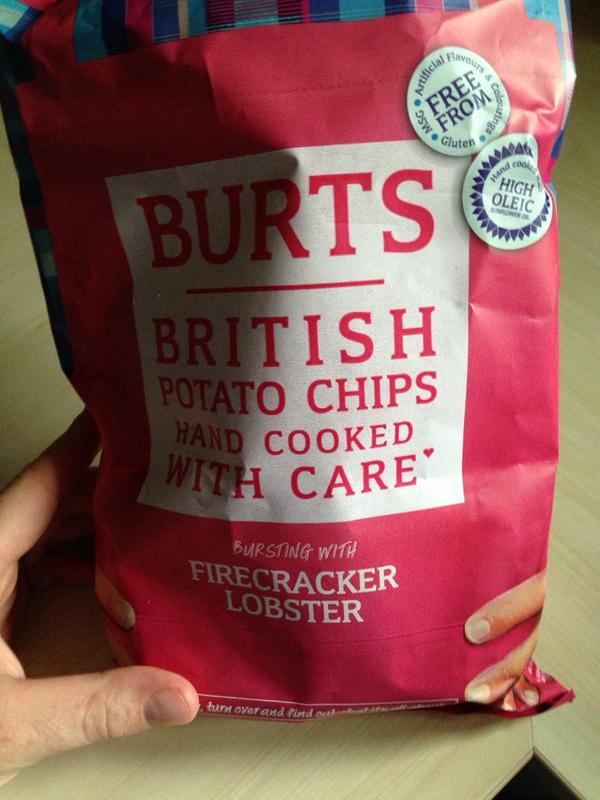 bateman_g's tweet photo. Dear @BurtsChips I can confirm these are the business! #wildcats #firecrackerlobster #doitright http://t.co/ZIjCPTMyUi