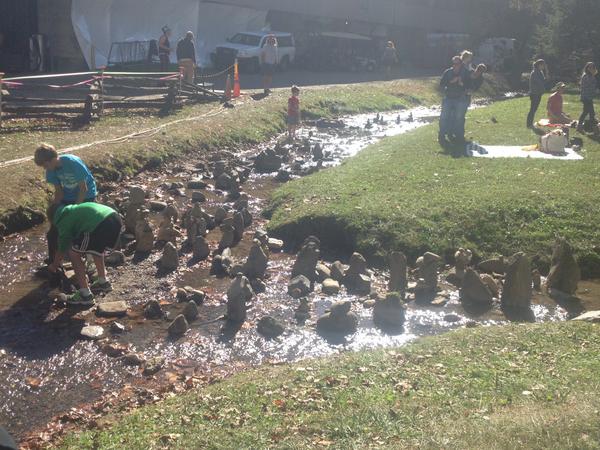 TrantThumble's tweet photo. @druidry At LEAF: "1 year a man taught the kids to stack the rocks like this, and they've passed it down every year" http://t.co/jjJS41fKE8