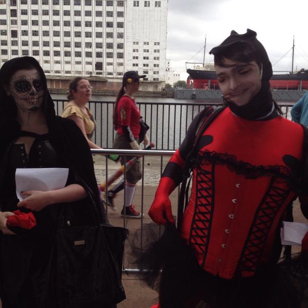freakmasks's tweet photo. We're at #mcmldn2014. Come say hi. Check out Daniel Radcliffe-pool. Giving out masks all day. http://t.co/QRFInLBNV8