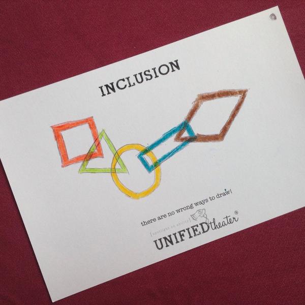 UnifiedTheater's tweet photo. What does #inclusion look like to you? Credit to our rockstar UT students at our #UTSummit today. http://t.co/EiYE3yWZAk