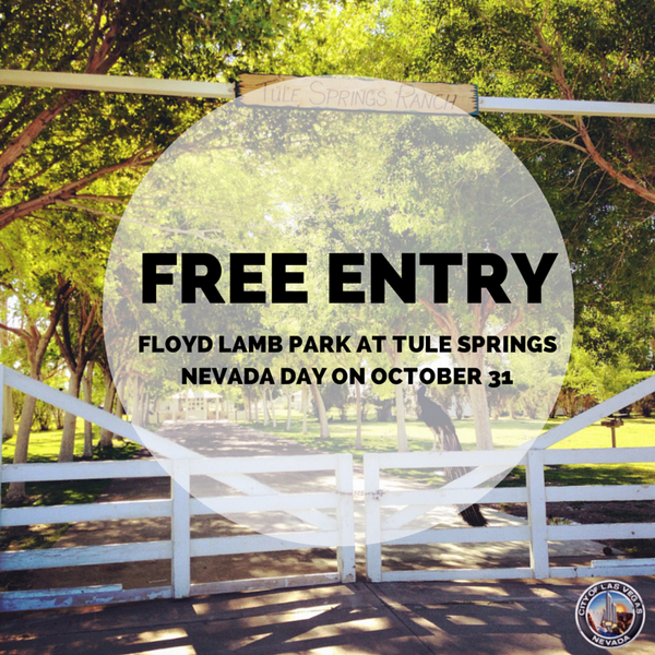 Free entry to Floyd Lamb Park on #NevadaDay! cc: <a href="/SteveRossLV/">SteveRossLV</a> bit.ly/1vIFynQ