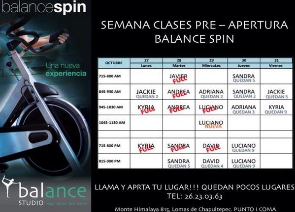 luciatellez's tweet photo. Ven a probar BALANCE SPIN!
próxima semana clases de prueba! Apúntate y ven a vivir la experiencia!
BALANCE: 2623 0363 http://t.co/zpPIAVOBB4