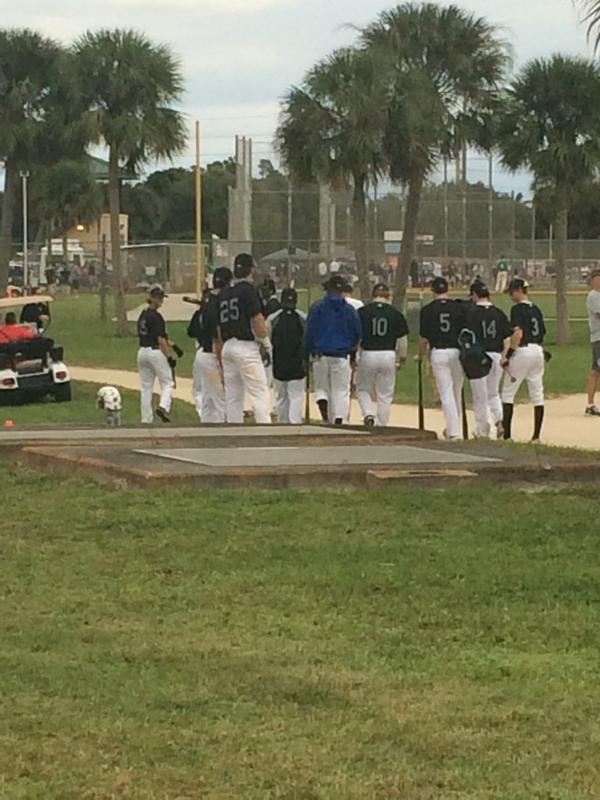 volner30's tweet photo. @DulinsBaseball Colorado Rockies getting ready forSGV Arsenal! #Jupiter2014 #PerfectGame @followthepitch @kdillard19 http://t.co/TdwPq143Ko