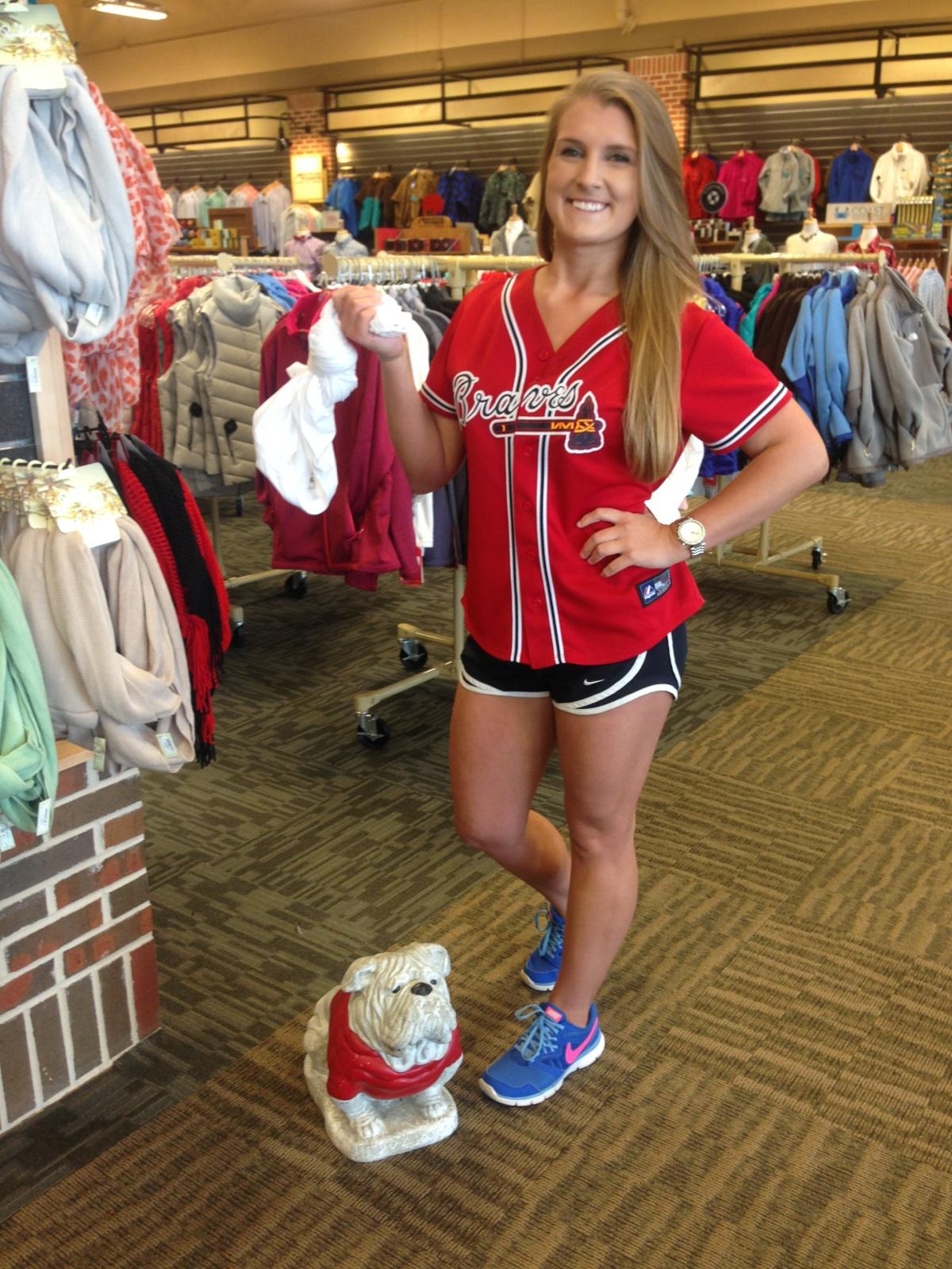 Kinnucan's on X: Amanda as an Atlanta Braves Tomahawk Girl