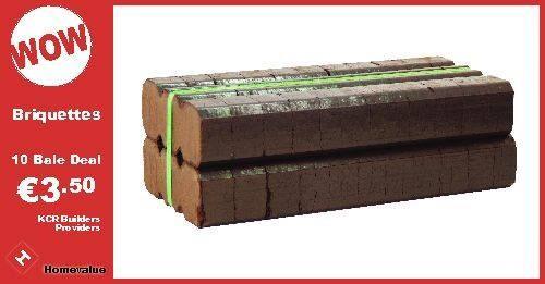 dave_enzo1's tweet image. What a deal, 10 bales of briquettes at €3.50 each, cheapest in Dublin, 2 days only, deal ends tomorrow at 5pm