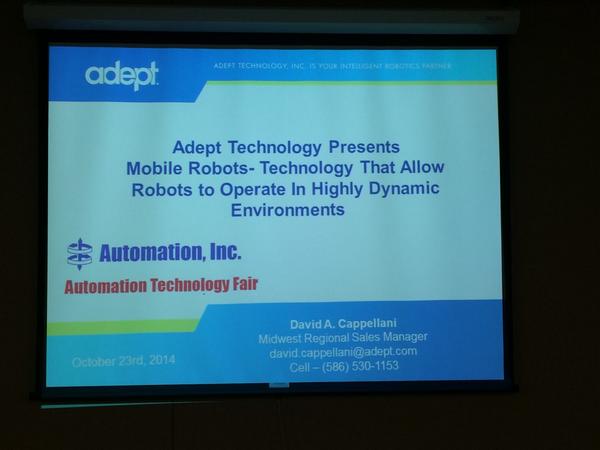 HockeyDave08's tweet image. Awesome day yesterday at #AutomationInc Technology Day!  #AdeptTechnology Lynx is a game Changer!