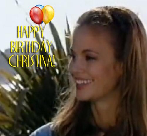 [BIRTHDAY]
We wish a Happy Birthday to Christina Chambers!  