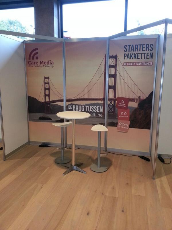 care_media's tweet photo. Wij zijn klaar voor Het #Starters Event @ik_start_nu. Het wordt gezellig druk. Tot morgen! http://t.co/Bglfeg5TRk
