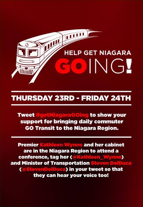 It's time to #GetNiagaraGOing. Show your support and RT this for a chance to win a $25 gift card to Union Station.