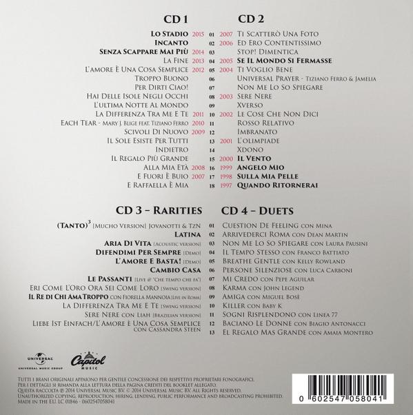 TizianoFerro's tweet photo. 25/11 esce #TZNTheBestOfTizianoFerro in 4 VERSIONI. La 4CD con 61 canzoni,16 inediti,duetti,rarità,bookfoto 60 pag. http://t.co/qXm4VtANpq