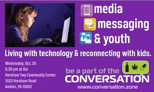 ConvoZone's tweet photo. Media, Messaging &amp; Youth: 
http://t.co/aAEqCQ7fVV #Horsham Twp Community Center #ConvoZone http://t.co/6YqD5wINAJ