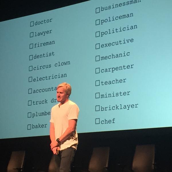 brianwalsh's tweet image. "When I was in school, I wanted to be a surfer, but there wasn't a box for that." @andrew_cotton #poptech