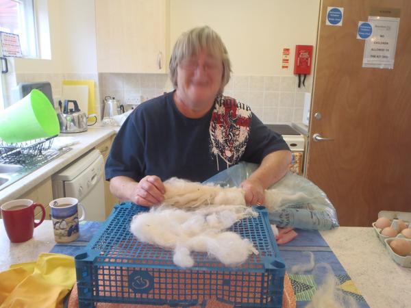 End to a fun few weeks running spinning lessons at St Birinus.The yarn will be used to make coats for rescue chickens