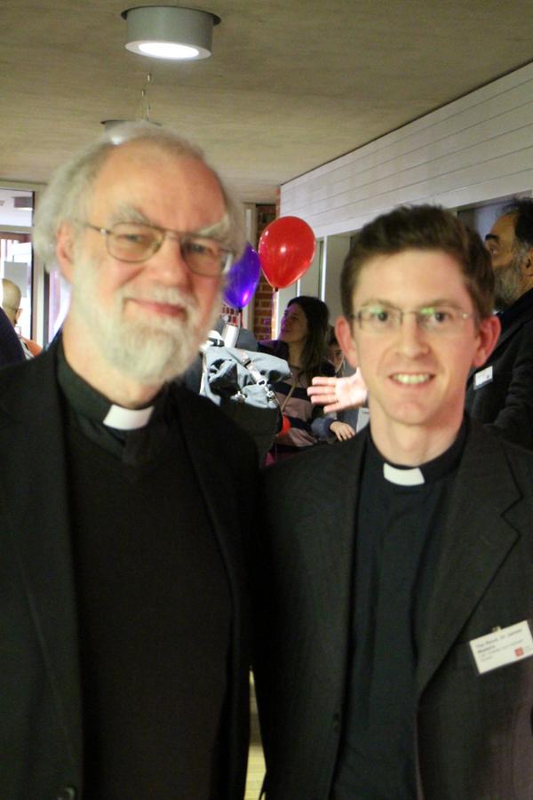 LSEChaplain's tweet photo. I've had a wonderful afternoon listening to two of my favourite intellectuals: Bruno Latour &amp; Rowan Williams #LSESSH http://t.co/YVvBAA5fhY