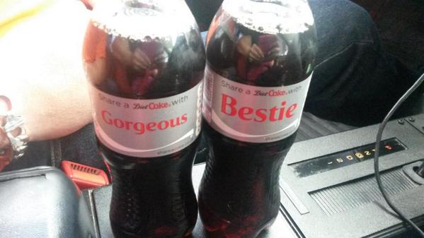 AnnieGoose80's tweet photo. Asked for a bottle of diet coke and my man comes bk wiv these #heknows #sweet http://t.co/ECqpuMAe8B