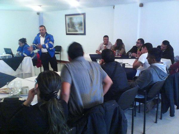 STTMPASTO's tweet image. Funcionarios del CTI de la FGN reciben capacitación en Educación Vial por parte del equipo de seguridad vial -Sttm.