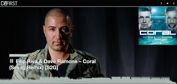 DailyBeat's tweet photo. #DBFirst Premiere: @FilipRiva &amp; @DaveRamoneDJ #Coral (@SEVAGofficial Remix) [@S2G_Productions] http://t.co/75fojJIb3o http://t.co/rro105M0IH