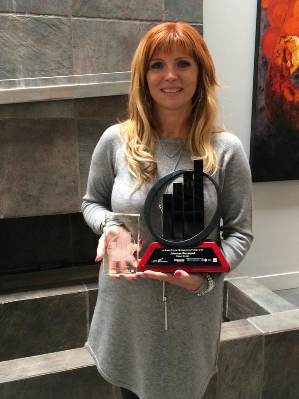 ChagallDesign's tweet image. Félicitations à notre Présidente Johanne Bousquet qui est Lauréate au Grand Prix de l'Entrepreneur EY ! @EYCanada