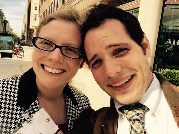 Zimmosaurus's tweet photo. #medstudents #selfiebration @BenCoandSons &amp; @Zimmosaurus #AAFPAssembly Check out Benco's poster on suboxone near 154a http://t.co/DgYjS3skN9