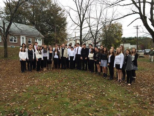 Thanks to the Shepherd Hill Chorus for singing so beautifully at the bridge ceremony. Best chorus in Massachusetts!