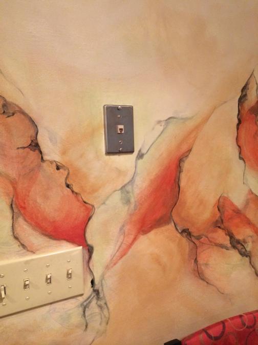 IsabelleFlynn's tweet photo. This is the faux finish in the kitchen @Lori_Ella @VoireyLinger it's everywhere http://t.co/qAQshbDHQl