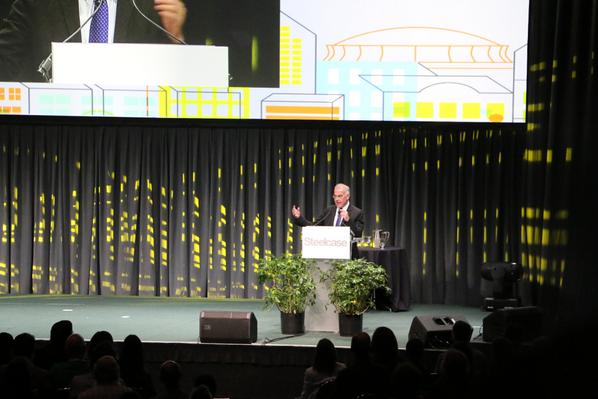 "America is number one in terms of people who think they are really good at math." -David Brooks #greenbuild