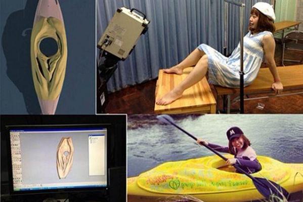 disneyaslouis's tweet image. The lady who made a kayak that looks like her vagina ended up in prison for a week #BitHarsh