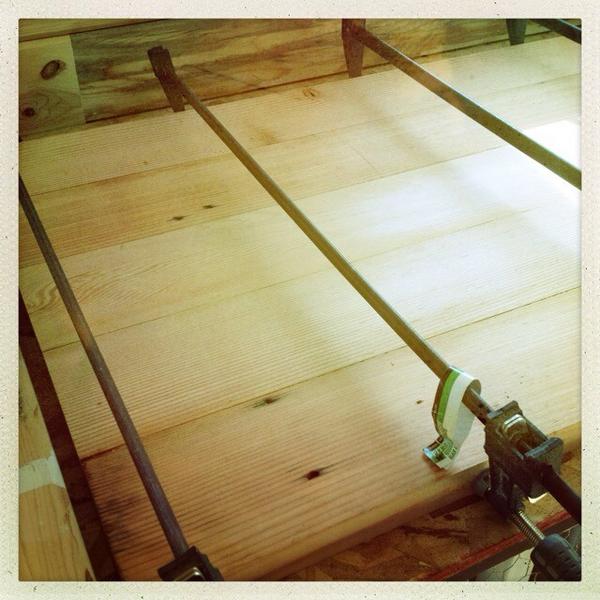 ourfirsttiny's tweet image. First section of the countertop is ready to be sanded and sealed #tinyhouse #DIY #kitchen #interiordesign