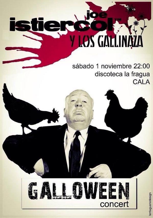 AREAJOVENDECALA's tweet photo. Ven y celebra Halloween, o eres un gallina? :-P . 1/11/2014 @discolafragua. Organiza Asociacion Juvenil Cueva Taranso http://t.co/QRwqpPVFTY