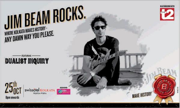 t2telegraph's tweet photo. #JimBeamRocks is back for one last time with @DualistInquiry. Clear your schedule for October 25. @MakeHistoryKol http://t.co/FKYGvrEkjS