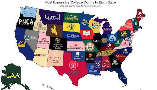 neuacademic's tweet image. Do You Live in the Most Expensive Dorm in the Country?  buff.ly/1wujfR0 #college #hackcollege #collegestudent
