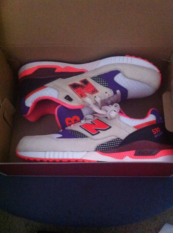 Jethruuuuu's tweet photo. Came in the mail today! #project530 #WestNYCxNewBalance http://t.co/9NpnwdvjSK