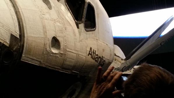 Ldholland's tweet photo. Atlantis exhibit. @asgcK12 @NASA_SpaceGrant @NASAKennedy http://t.co/Sb0vUm2SGP